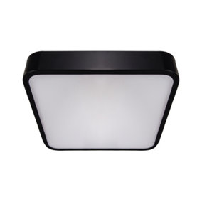 CGC LUNA Black Square Ceiling Wall Light Surface Mount 24W