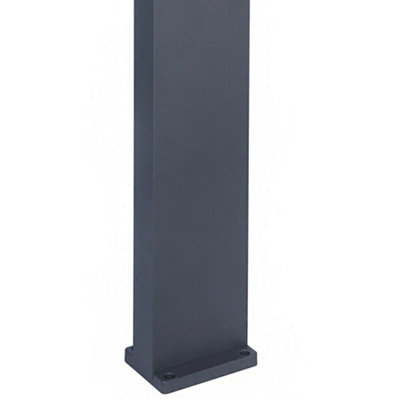 CGC MARLA Dark Grey Rectangular LED Post Light