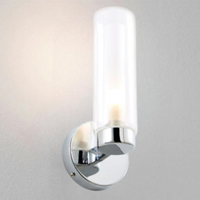 CGC NADA Bathroom Wall Light Clear Glass Diffuser Chrome G9 IP44
