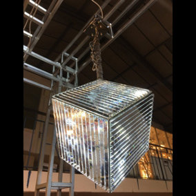 CGC NALA Large Crystal Cube Pendant Light