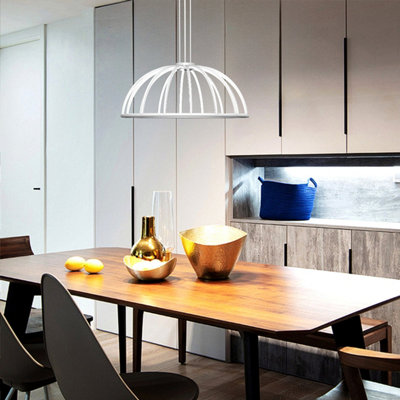 CGC PARAPLU 2 White 60cm Hemisphere LED Ceiling Pendant