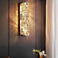 CGC REGENCY Gold and Crystal Wall Light Built in LED 3 Colour Switchable 3000k / 4000k / 6000k