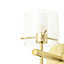 CGC RILEY Satin Brass & Glass Cylinder Wall Light