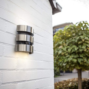 CGC Stainless Steel LED Outdoor Garden Porch Wall Light With Motion Sensor