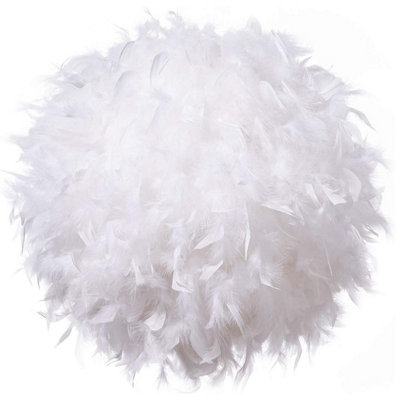 White fluffy deals ceiling light