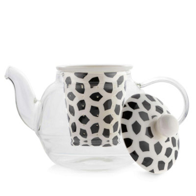 Cha & Co Kerala Borosilicate Glass Teapot with Ceramic Infuser 600ml