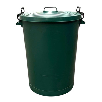 Chabrias Ltd Heavy Duty 110L Green Plastic Bin Indoor/Outdoor Use UK ...