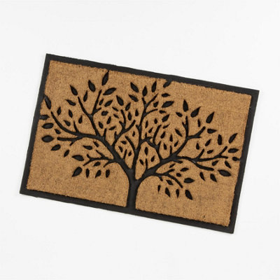 Chadderton 60x90cm Tree of Life Extra Large Rubber-Coir Mat