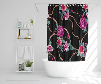Chain and flowers pattern (Shower Curtain) / Default Title Price Comparisons | Compare The Build