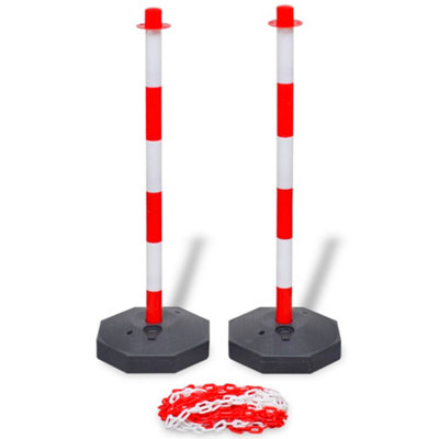 Chain Post Set with 10 m Plastic Chain Price Comparisons | Compare The Build