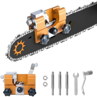 Chainsaw Sharpener, Chain Sharpening Jig Sets With 3 Carbide Cutters ...