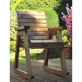 Chair Rocker Self-Assembly - W68 x D77 x H102 - Redwood