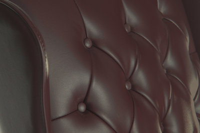Chairman Super Large Executive Chair in Bonded Burgundy leather with button back detailing