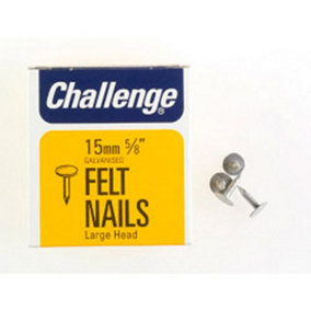 Challenge Galvanised Clout Nails Silver (15mm)