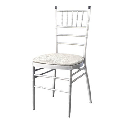 Champagne Velvet Chair Seat Pad Cover - Pack of 1
