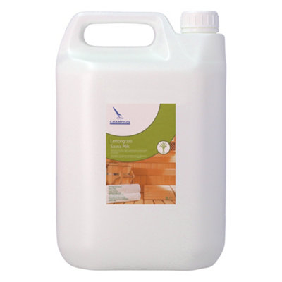 Champion Sauna Milk - Lemongrass Scent - 5 Litres - For Sauna / Steam Room / Hot Tub