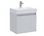 Champion Wall Hung Vanity Basin Unit & Polymarble Basin - 500mm - Gloss Grey Mist - Balterley