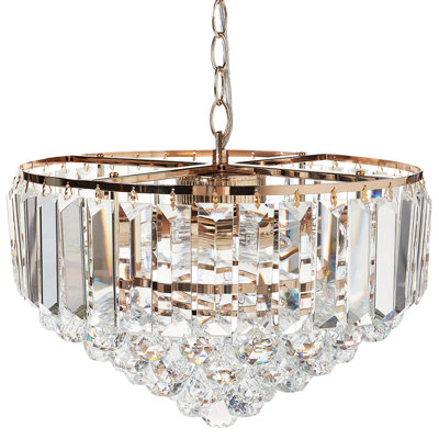 Chandelier ACHEIRO S Crystal Gold