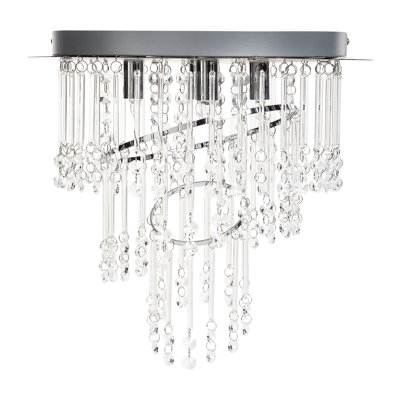 Chandelier ESMELLE S Crystal Silver