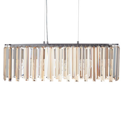 Chandelier MANDEO Glass Silver