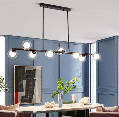 Chandelier Nordic Modern Simple Bubble Ball Long Strip Chandeliers ...
