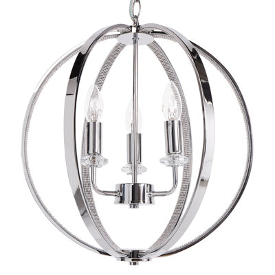 Chandelier TENOIRO Metal Silver