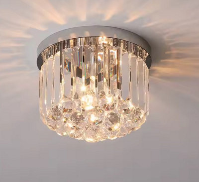 Chandeliers Small Ceiling Light Crystal Modern Crystal Small Lamp 25 Cm Round