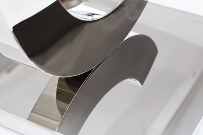 Channel Stylish Glass Hallway Console Table