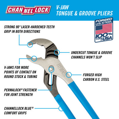 Channellock Curved Jaw 12In Pliers