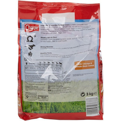 CHAPPIE Dog Complete Dry with Chicken and Wholegrain Cereal 3kg