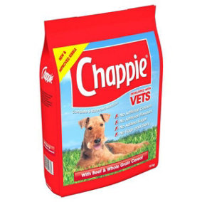 Chappie Dry Dog Food Beef And Wholegrain Cereal 15kg