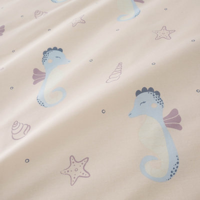 Chapter B Bedding Seahorse Duvet Cover Set with Pillowcase Pink