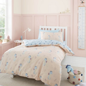 Chapter B Bedding Seahorse Junior Duvet Cover Set with Pillowcase Pink