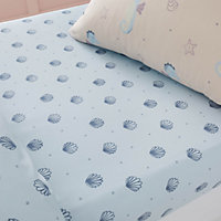 Chapter B Bedroom Seahorse Fitted Sheet 15cm Depth Blue