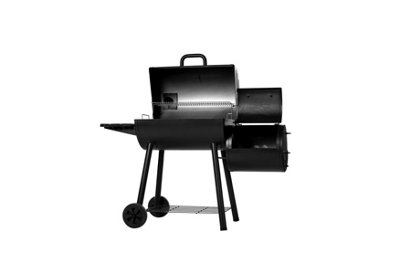 Char Griller Smokin Pro Barrel Grill Offset Smoker Heavy Duty Charcoal BBQ