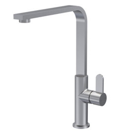 Chara Kitchen Mono Mixer Tap with 1 Lever Handle, 302mm - Brushed Nickel - Balterley