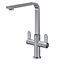 Chara Kitchen Mono Mixer Tap with 2 Lever Handles, 302mm - Brushed Nickel - Balterley
