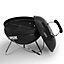 Charcoal BBQ Grill Smoker Portable Meat Cooking Stove Garden Picnic Fire Bowl