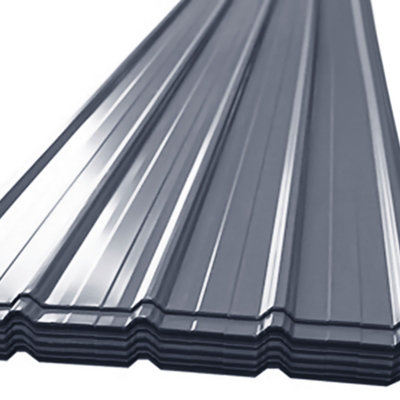 Charcoal Black Corrugated Roof Cladding  Wainscoting Panels for Walls & Roofing L 129 cm x W 45 cm 12 Pcs/Pack