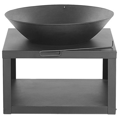 Charcoal Fire Pit Black TANARA