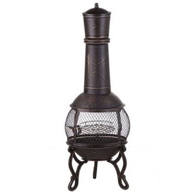 Charcoal Fire Pit Brass TACORA