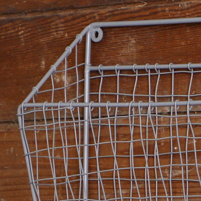 Charcoal Grey 2 Section Wire Storage Rack