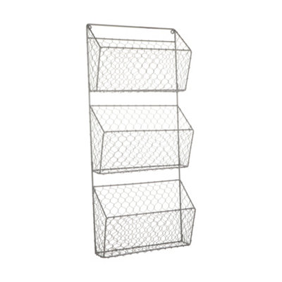 Charcoal Grey 3 Section Wire Storage Rack