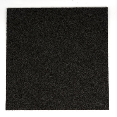 Charcoal Grey Loop Carpet Square Tiles - 50 x 50cm
