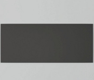 Charcoal Grey - Self Adhesive - Toughened Glass Bathroom Splashback 250mm x 500mm x 4mm