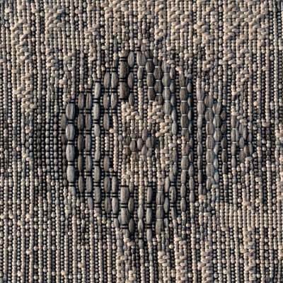 Charcoal Grey Textured Woven Diamond Tribal Easy Clean Durable Indoor Outdoor Area Rug 160x230cm