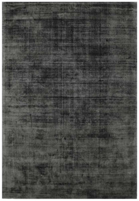 Charcoal Handmade , Luxurious , Modern , Plain Easy to Clean Viscose Rug for Living Room, Bedroom - 120cm X 170cm