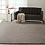 Charcoal Handmade Luxurious Modern Striped Wool Rug For Bedroom & Living Room-122cm X 183cm