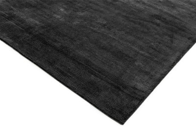 Charcoal Plain Handmade Modern Shaggy Easy to clean Rug for Dining Room-120cm X 170cm