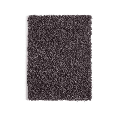 Charcoal Shaggy Wool Handmade , Luxurious , Modern , Plain , Shaggy Rug For Living Room and Bedroom-200cm X 300cm